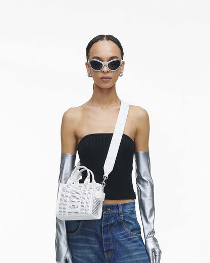 Marc Jacobs Marc Jacobs The Crystal Canvas Crossbody Tote Bag White Crystal White Crystal