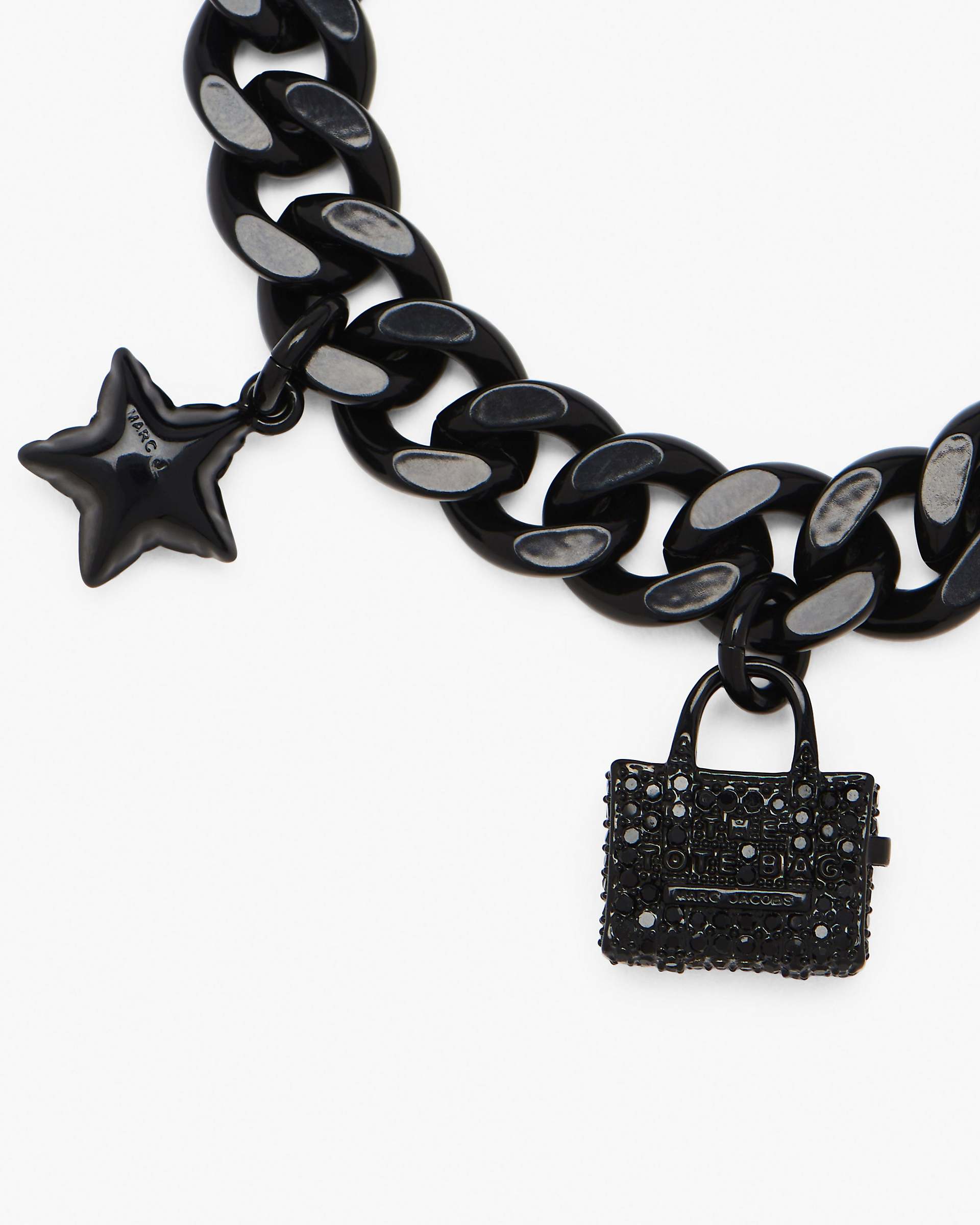 Marc Jacobs Marc Jacobs The Pave Mini Icon Charm Bracelet Black/Black Crystal Black/black Crystal