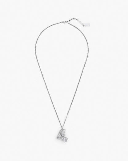 Marc Jacobs Marc Jacobs The Pave Kiki Boot Necklace Silver/Crystal Silver/crystal