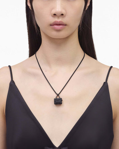 Marc Jacobs Marc Jacobs The Pave Tote Bag Necklace Black/Black Crystal Black/black Crystal