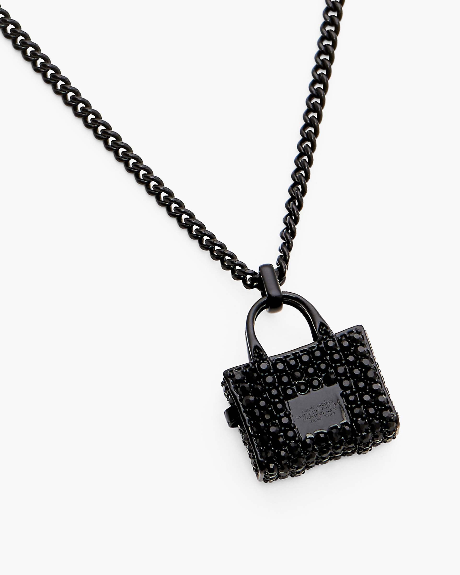 Marc Jacobs Marc Jacobs The Pave Tote Bag Necklace Black/Black Crystal Black/black Crystal