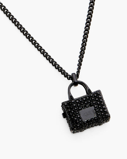 Marc Jacobs Marc Jacobs The Pave Tote Bag Necklace Black/Black Crystal Black/black Crystal