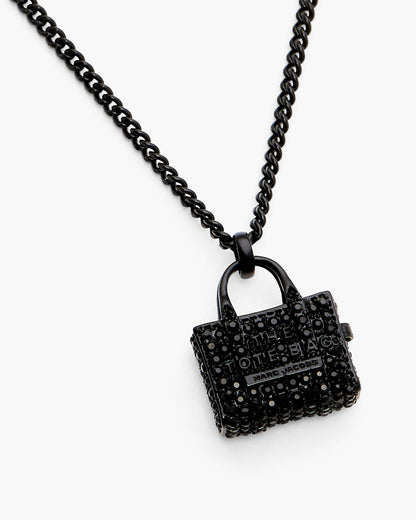 Marc Jacobs Marc Jacobs The Pave Tote Bag Necklace Black/Black Crystal Black/black Crystal