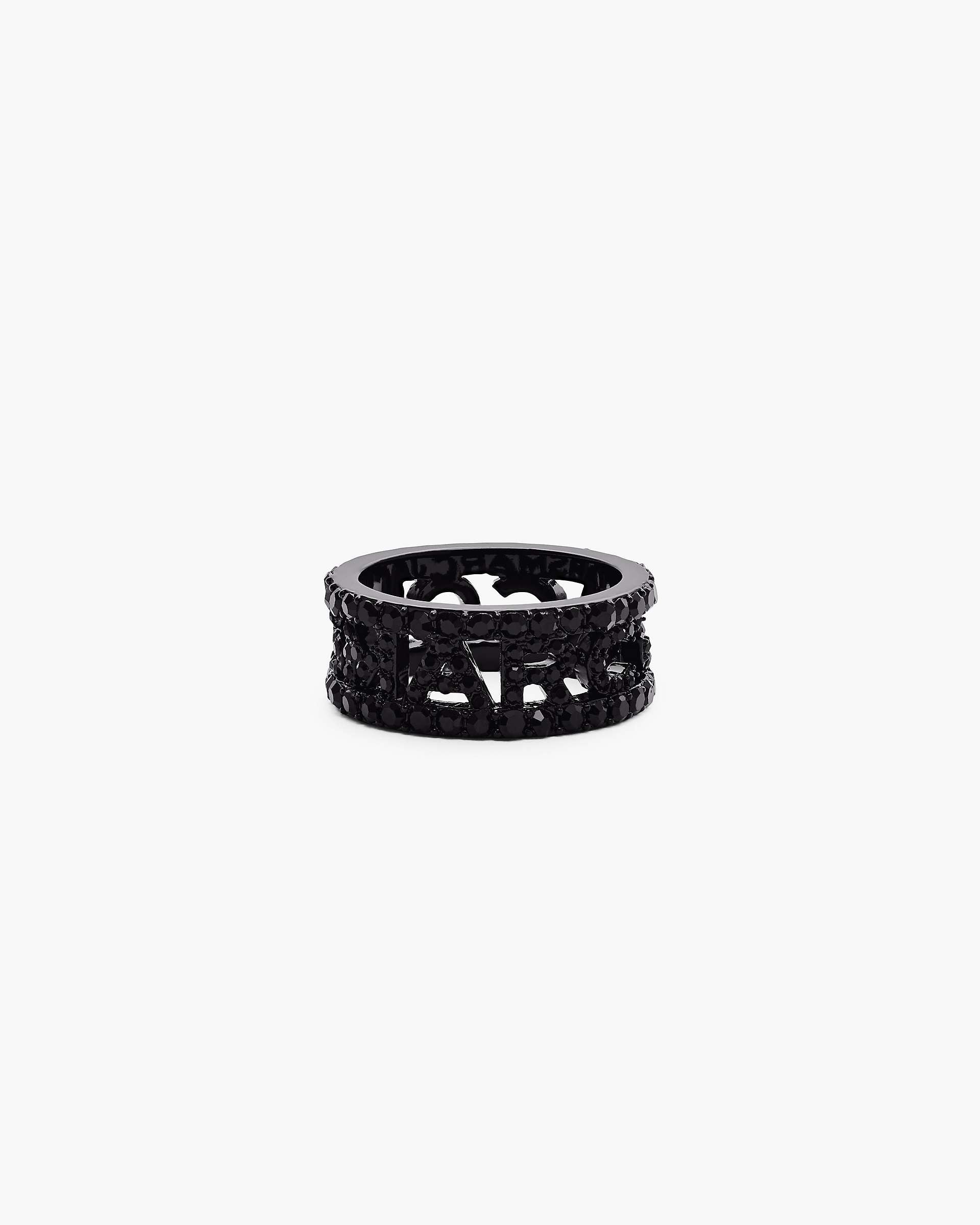 Marc Jacobs Marc Jacobs The Monogram Pave Ring Black/Black Crystal Black/black Crystal