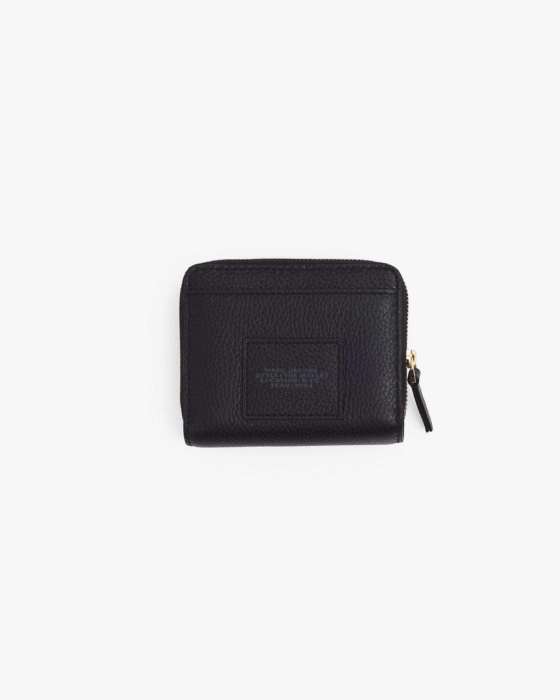 Marc Jacobs Marc Jacobs The Leather Mini Compact Wallet Black Black