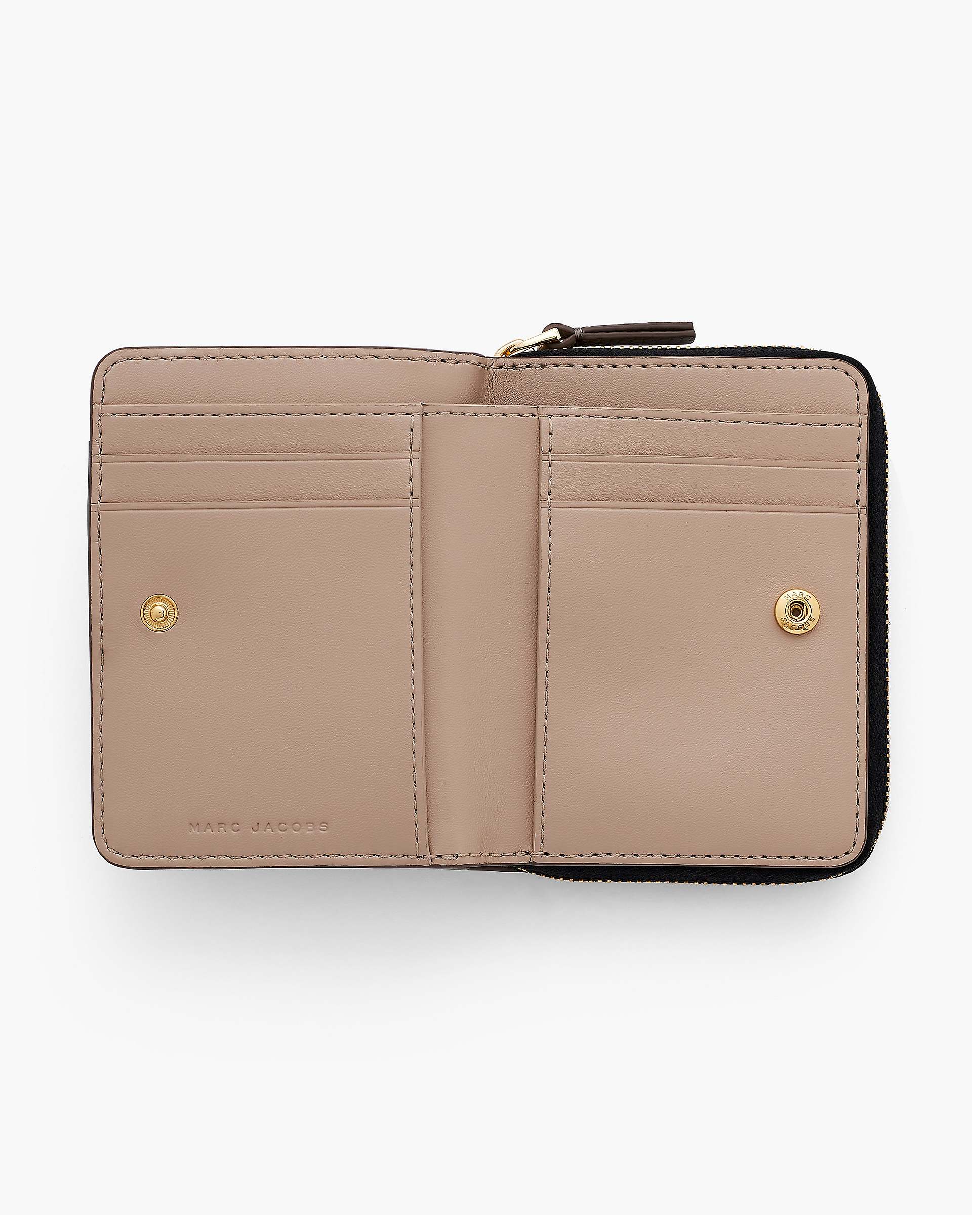 Marc Jacobs Marc Jacobs The Leather Mini Compact Wallet Cement Cement