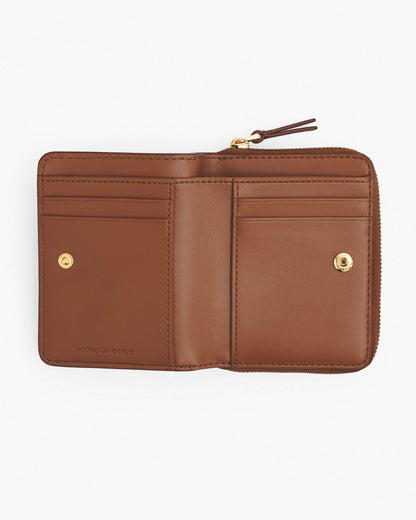Marc Jacobs Marc Jacobs The Leather Mini Compact Wallet Argan Oil Argan Oil