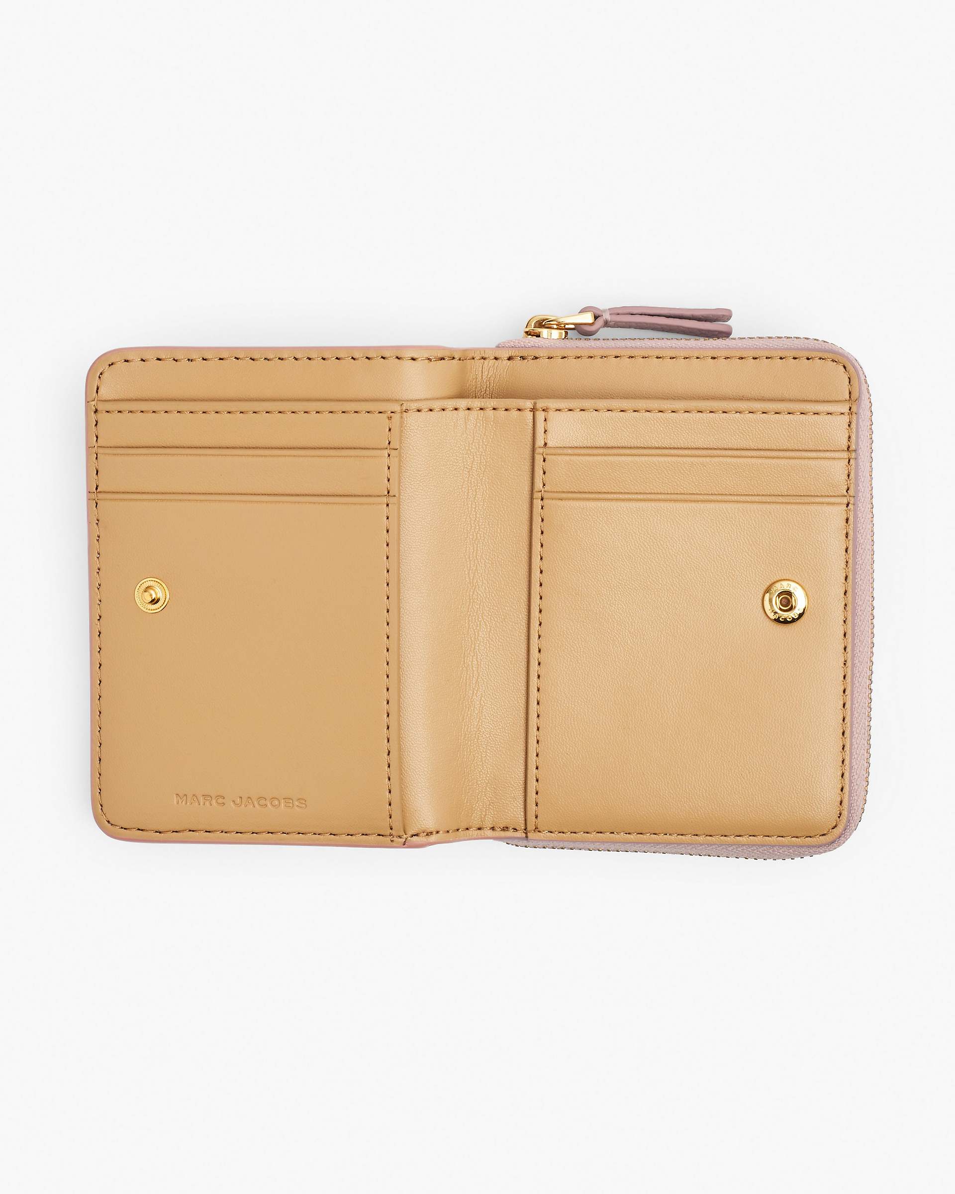 Marc Jacobs Marc Jacobs The Leather Mini Compact Wallet Rose Rose