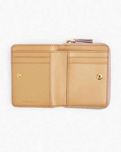 Marc Jacobs Marc Jacobs The Leather Mini Compact Wallet Rose Rose