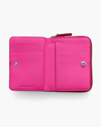 Marc Jacobs Marc Jacobs The Leather Mini Compact Wallet Raspberry Pink Raspberry Pink