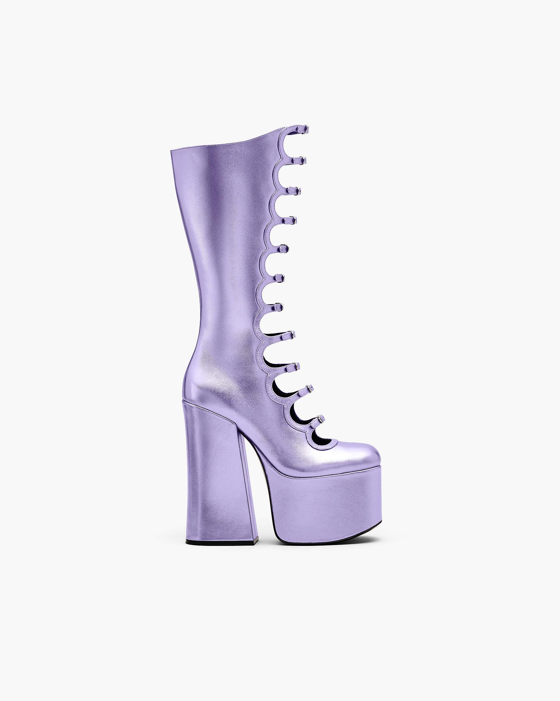 Marc Jacobs Marc Jacobs The Metallic Kiki Knee High Boot Lilac Lilac