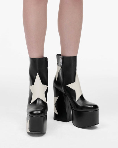 Marc Jacobs Marc Jacobs The Star Patchwork Kiki Platform Boot Black Black