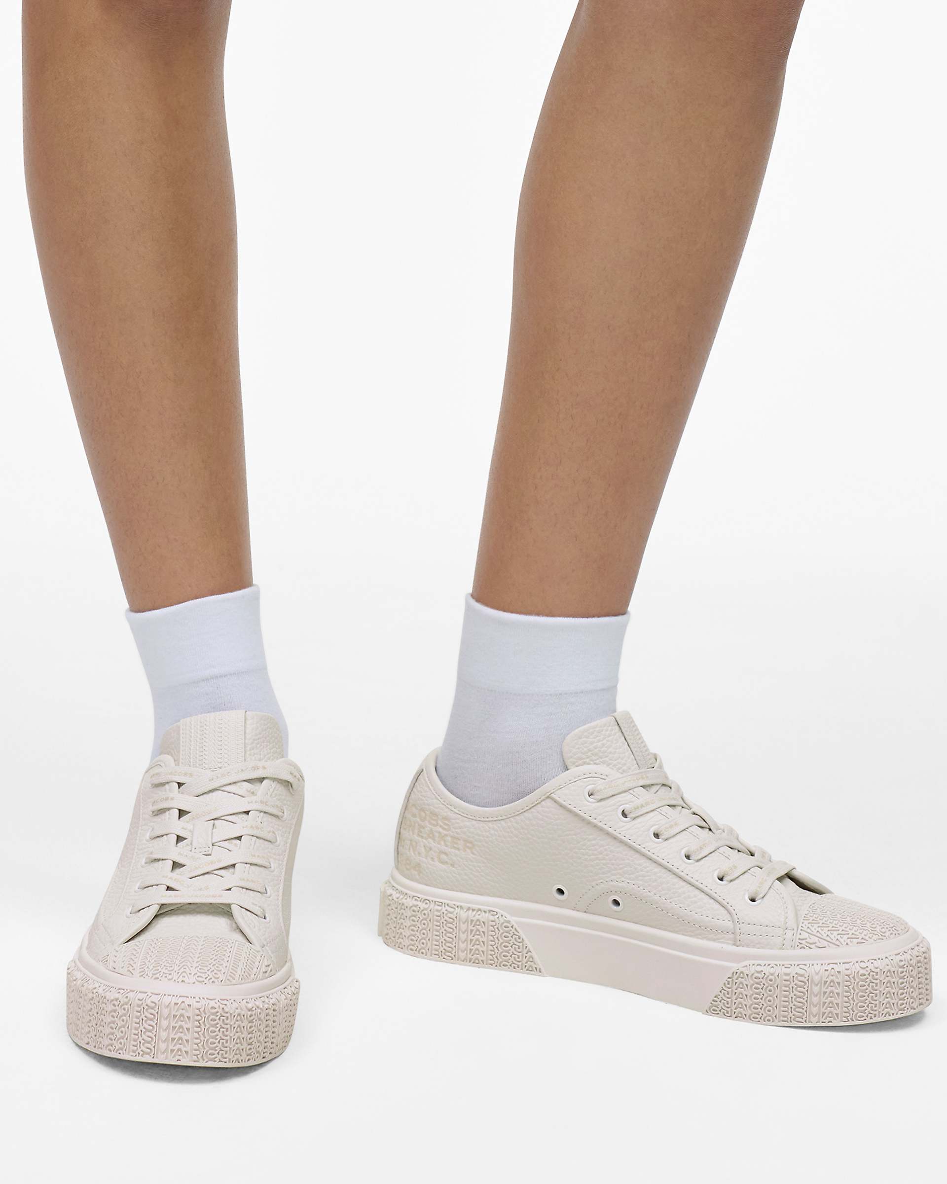 Marc Jacobs Marc Jacobs The Leather Sneaker Cotton White Cotton White
