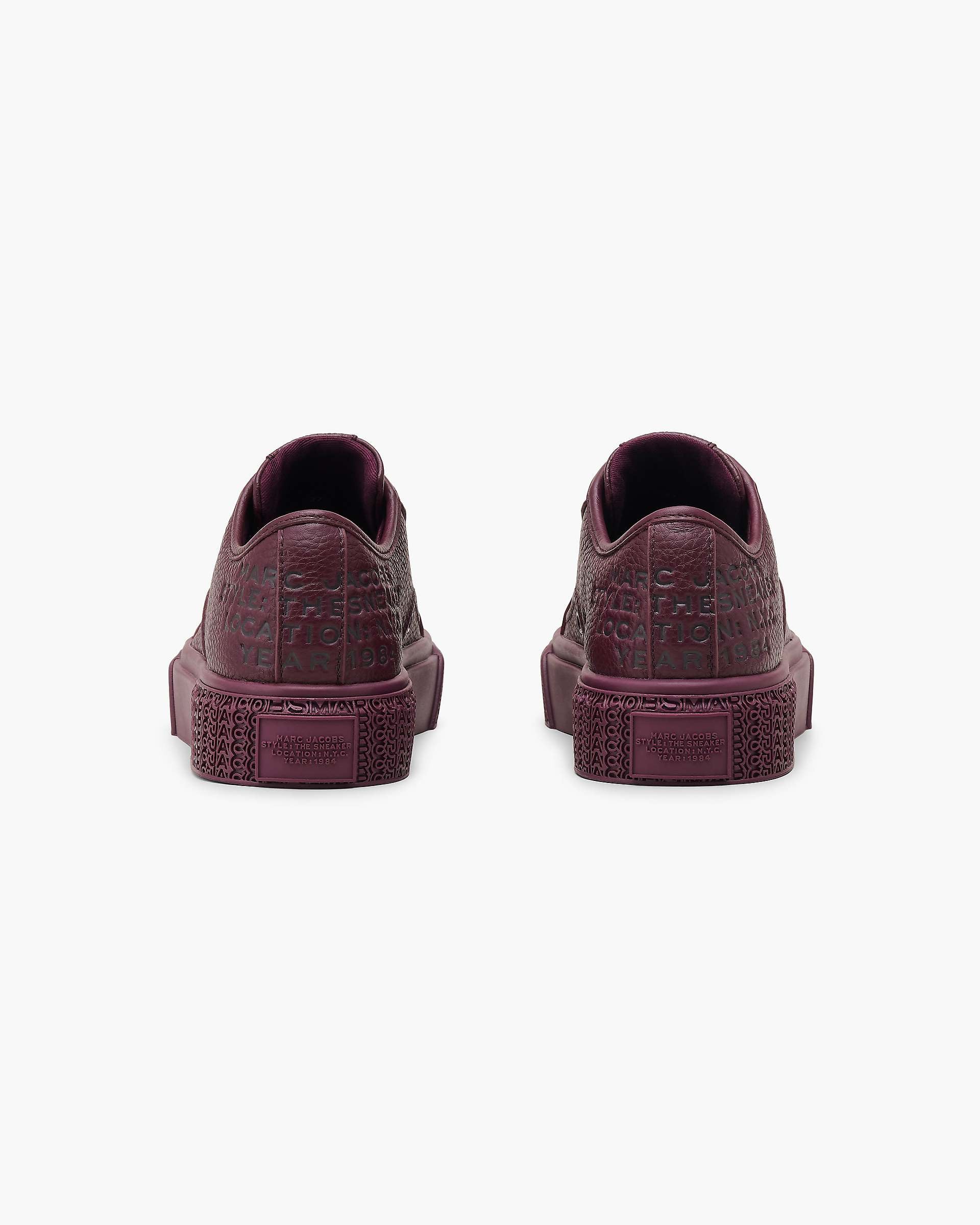 Marc Jacobs Marc Jacobs The Leather Sneaker Dark Plum Dark Plum