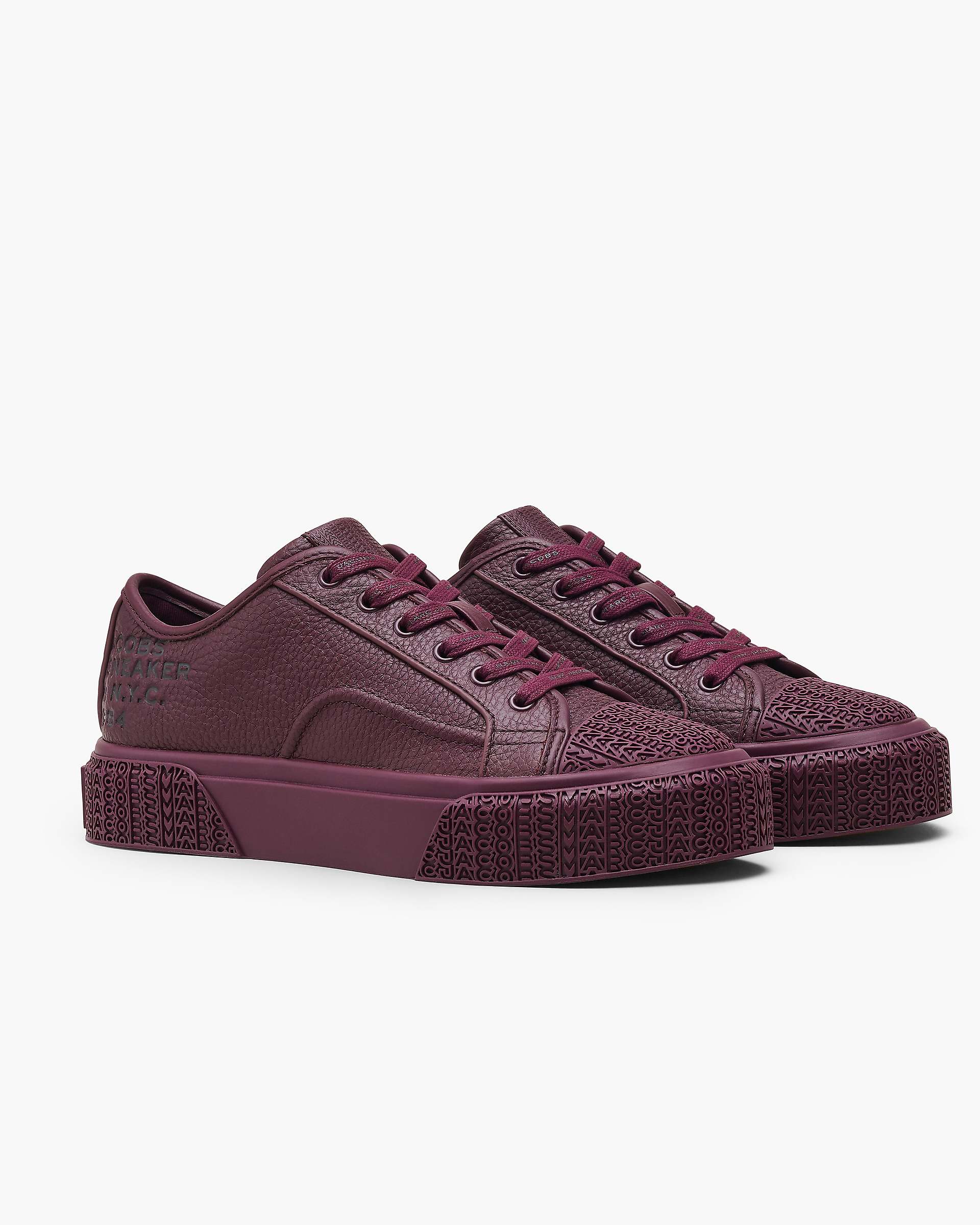 Marc Jacobs Marc Jacobs The Leather Sneaker Dark Plum Dark Plum