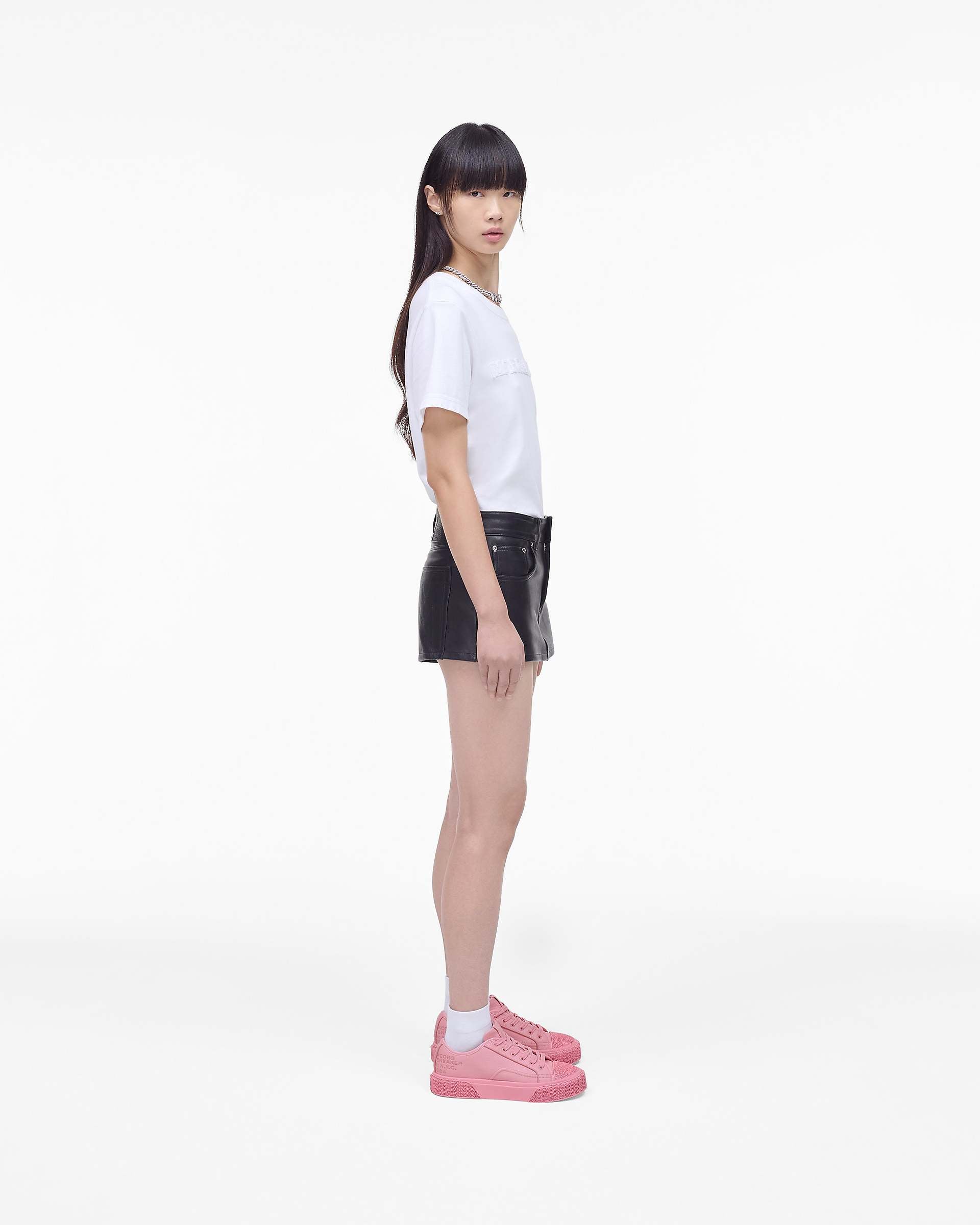 Marc Jacobs Marc Jacobs The Leather Sneaker Ribbon Pink Ribbon Pink