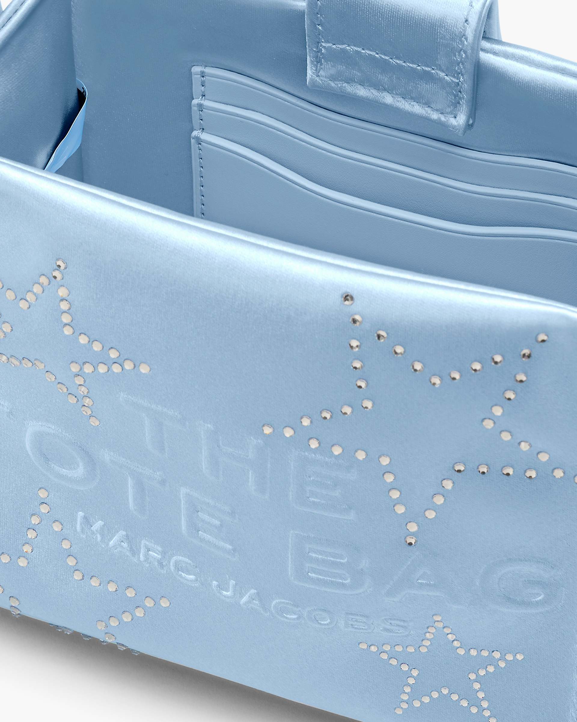 Marc Jacobs Marc Jacobs The Star Satin Mini Tote Bag Cloud Blue Cloud Blue