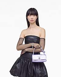 Marc Jacobs The Metallic Mini Dual Bag Lilac