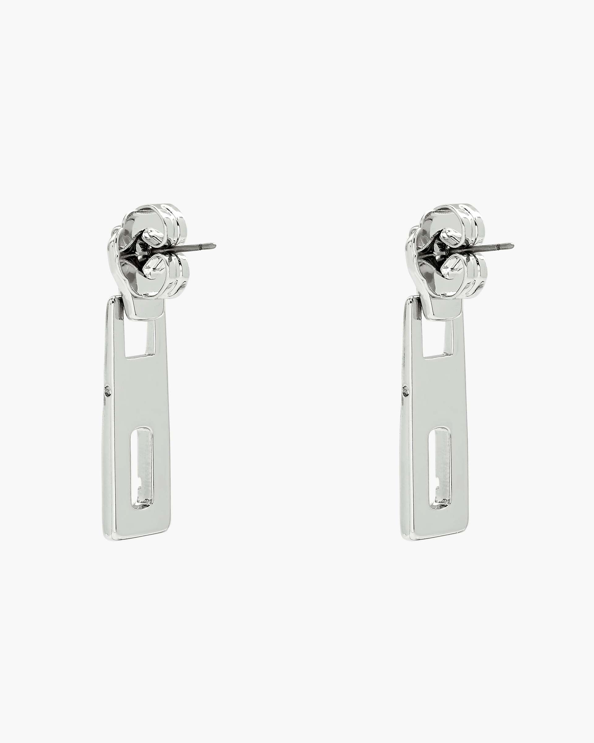 Marc Jacobs Marc Jacobs J Marc Zipper Earrings Silver Silver
