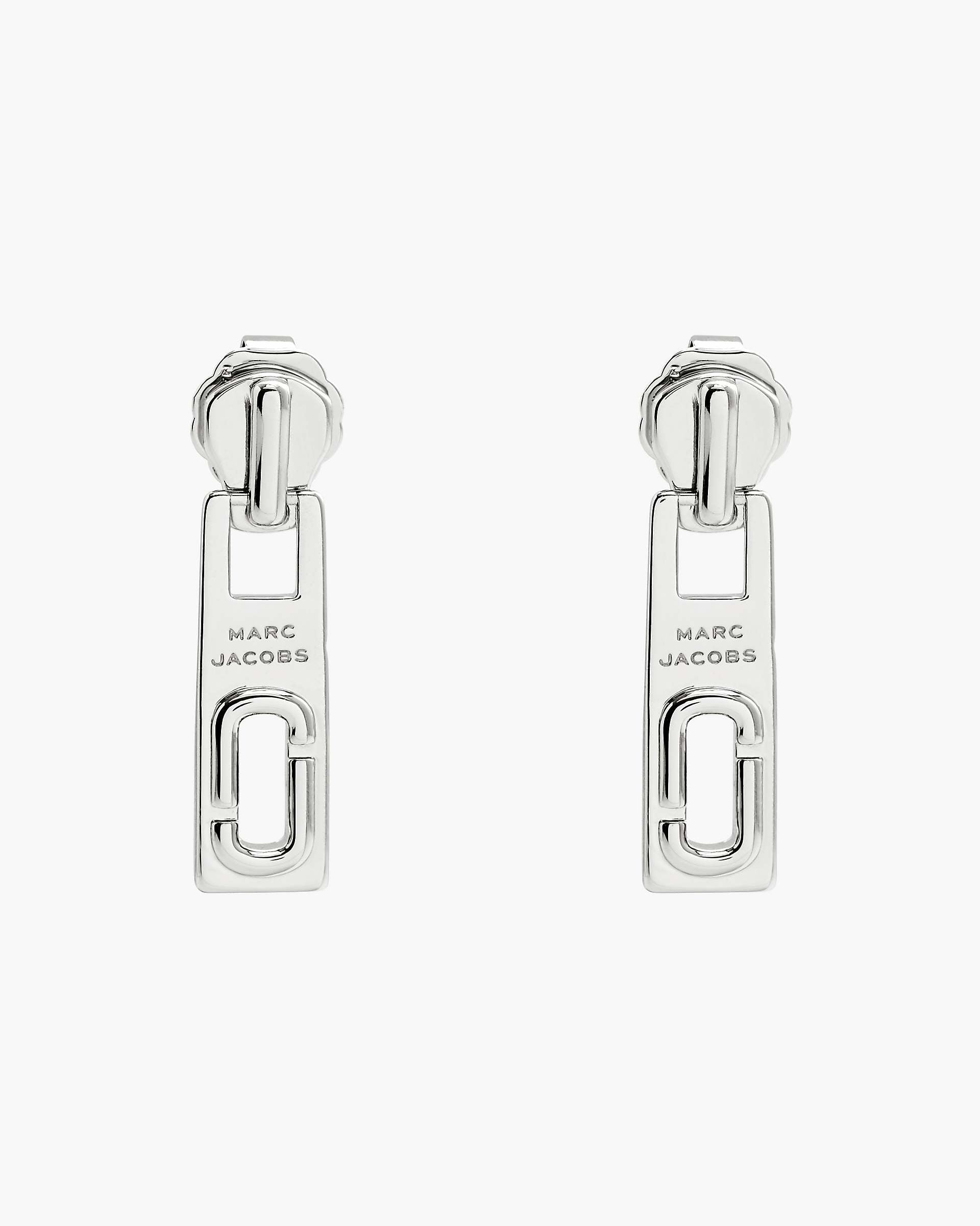 Marc Jacobs Marc Jacobs J Marc Zipper Earrings Silver Silver