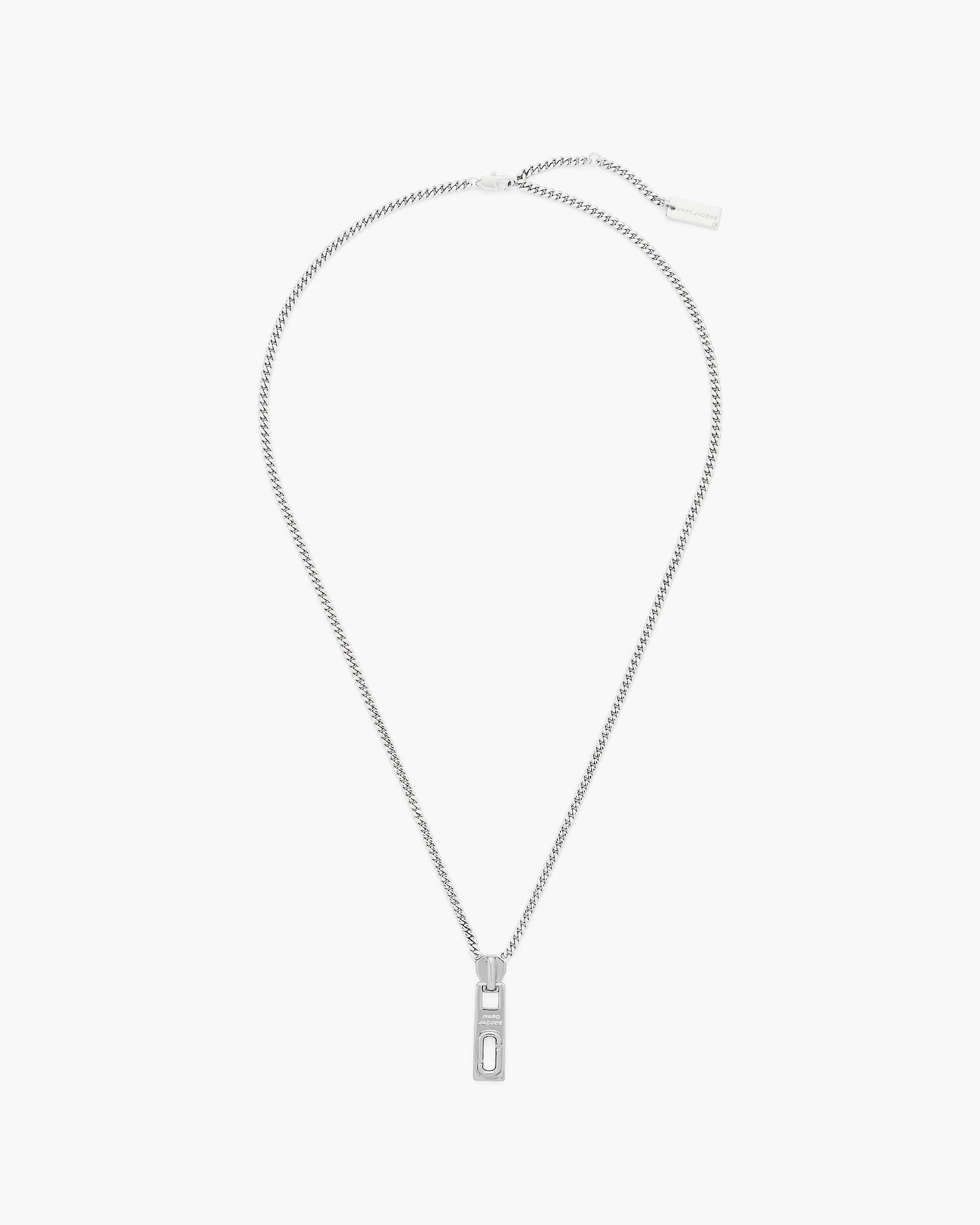 Marc Jacobs Marc Jacobs J Marc Zipper Necklace Silver Silver