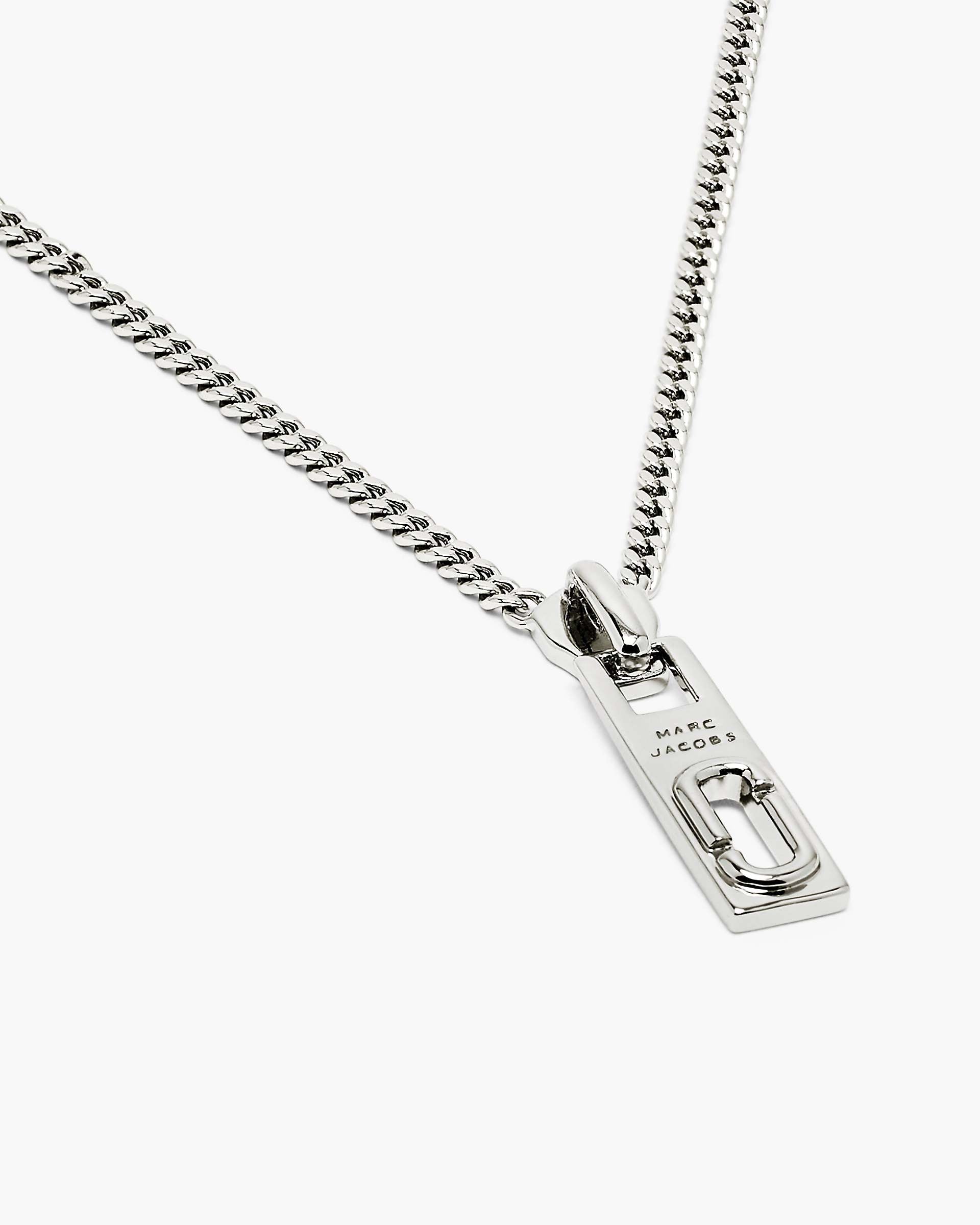 Marc Jacobs Marc Jacobs J Marc Zipper Necklace Silver Silver