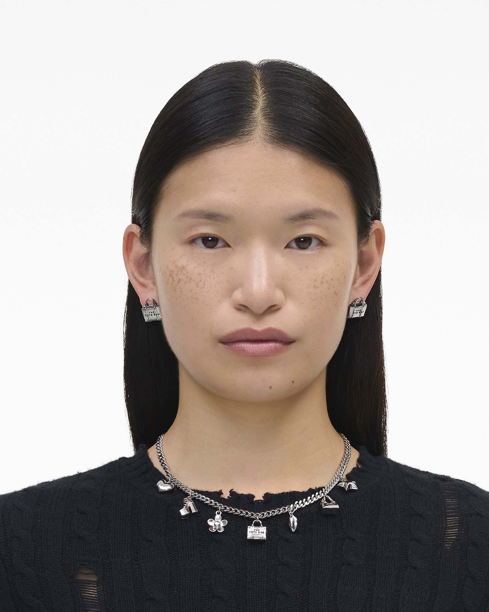 Marc Jacobs Marc Jacobs The Mini Icon Charm Necklace Light Antique Silver Light Antique Silver