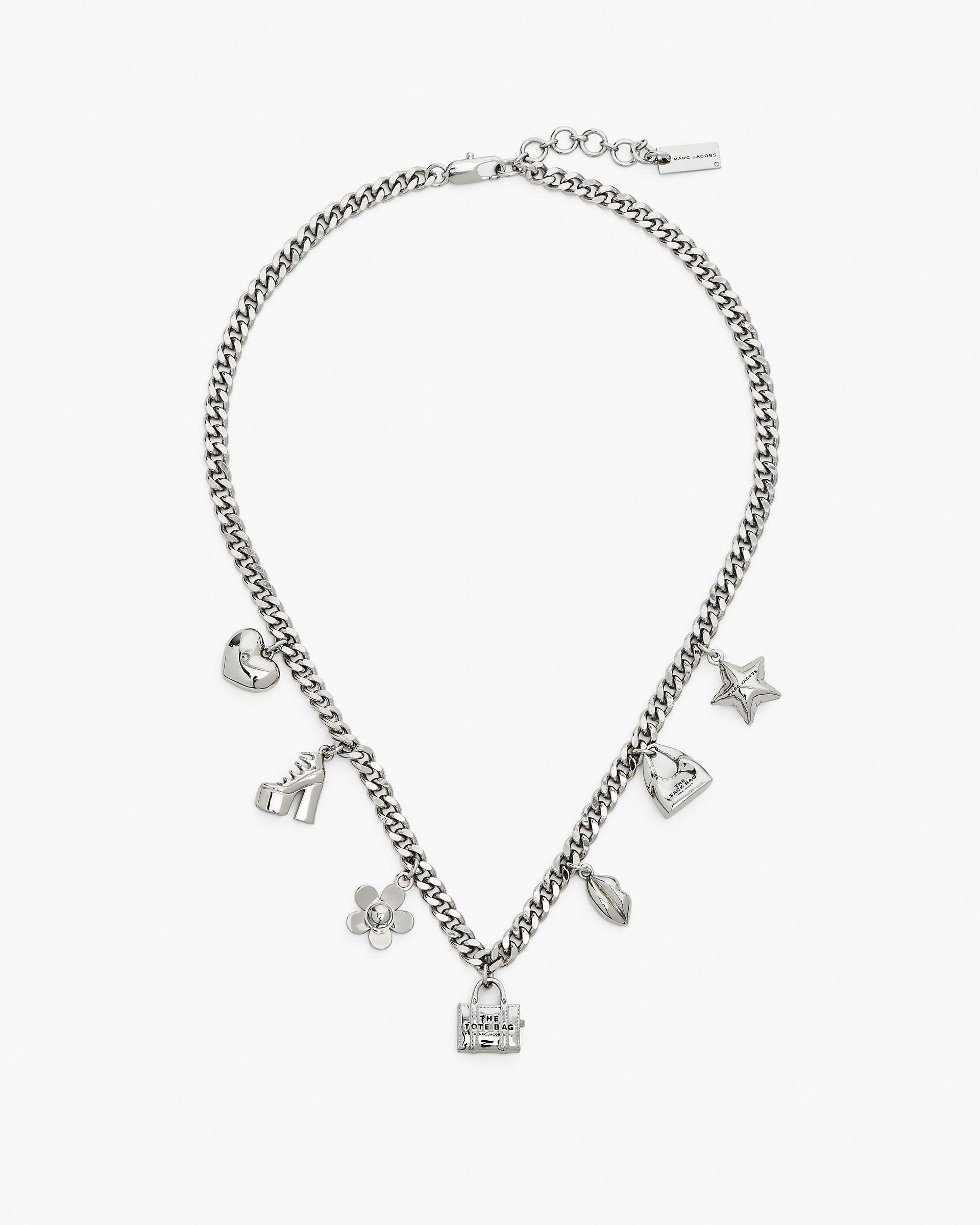 Marc Jacobs Marc Jacobs The Mini Icon Charm Necklace Light Antique Silver Light Antique Silver