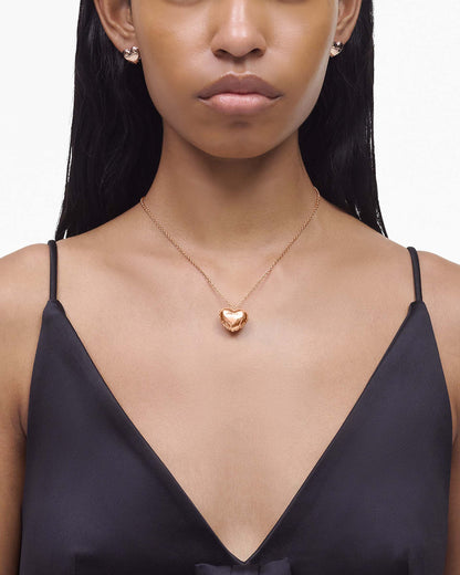 Marc Jacobs Marc Jacobs Balloon Heart Necklace Antique Rose Gold Antique Rose Gold