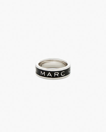 Marc Jacobs Marc Jacobs The Marc Jacobs Enamel Ring Silver/Black Silver/black
