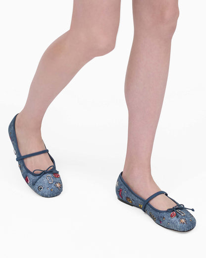 Marc Jacobs Marc Jacobs The Trinket Charm Sabrina Ballerina Medium Wash Multi Medium Wash Multi