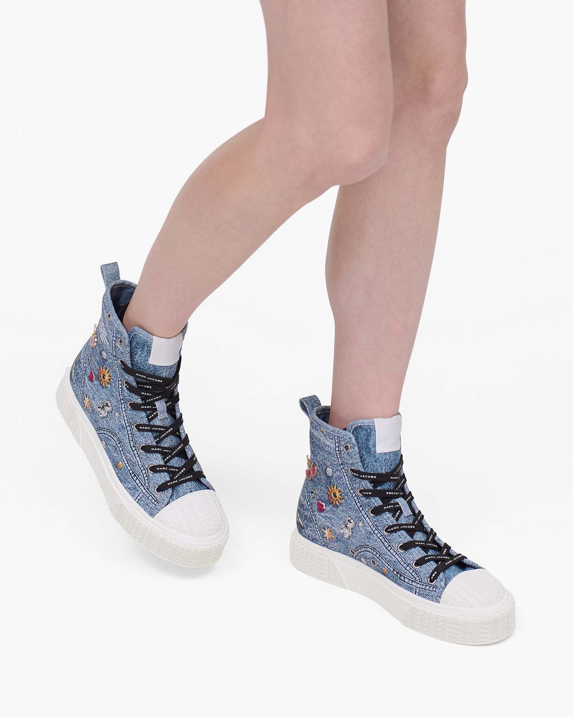 Marc Jacobs Marc Jacobs The Trinket Charm High Top Sneaker Medium Wash Multi Medium Wash Multi