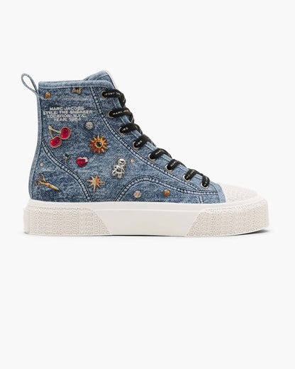 Marc Jacobs Marc Jacobs The Trinket Charm High Top Sneaker Medium Wash Multi Medium Wash Multi