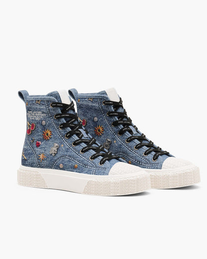 Marc Jacobs Marc Jacobs The Trinket Charm High Top Sneaker Medium Wash Multi Medium Wash Multi