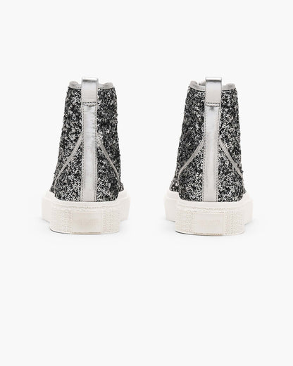 Marc Jacobs Marc Jacobs The Sequin High Top Sneaker Silver Silver