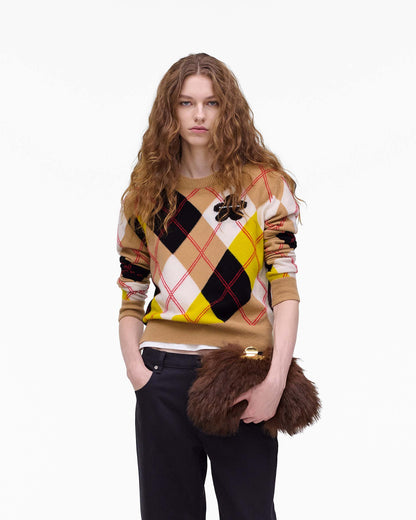 Marc Jacobs Marc Jacobs The Faux Fur Glam Small Clutch Dark Brown Dark Brown