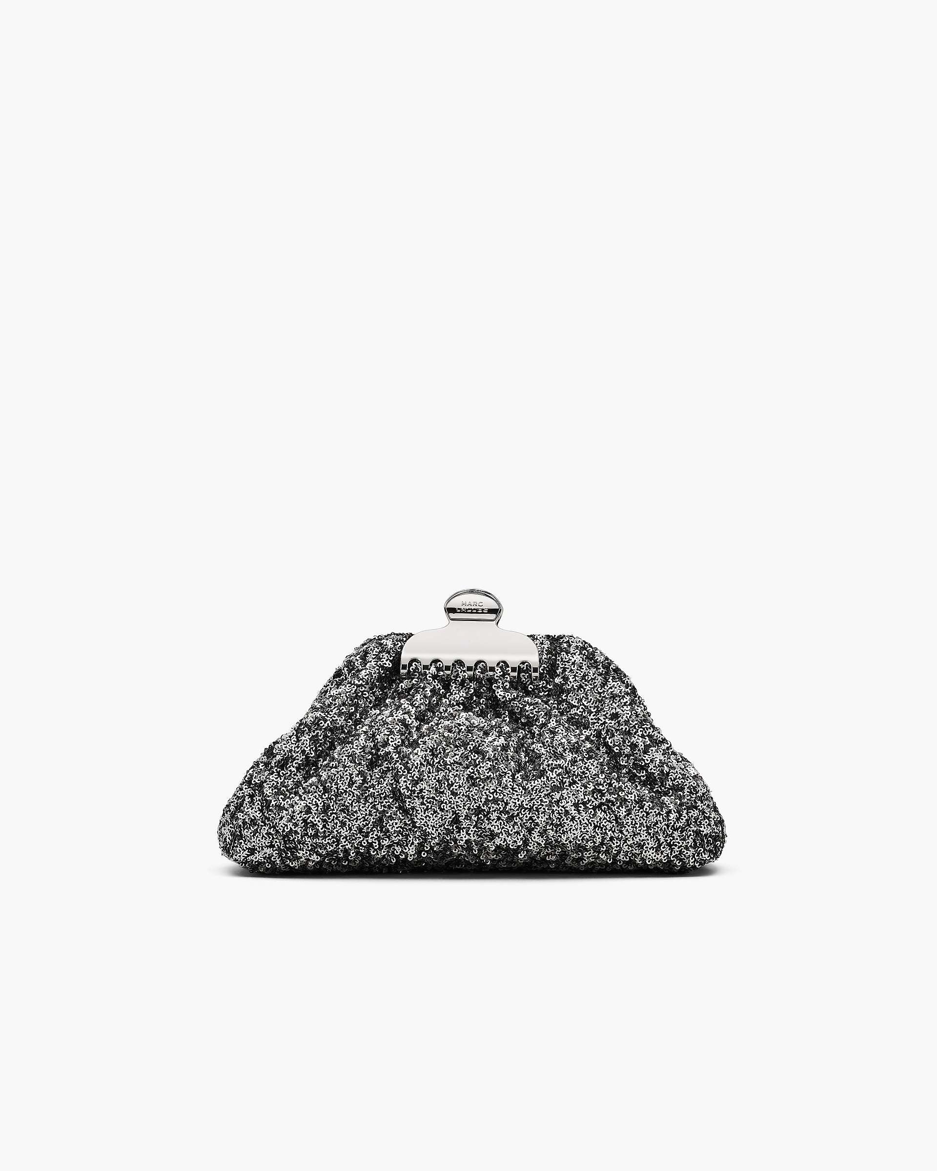Marc Jacobs Marc Jacobs The Sequin Glam Small Clutch Silver Silver
