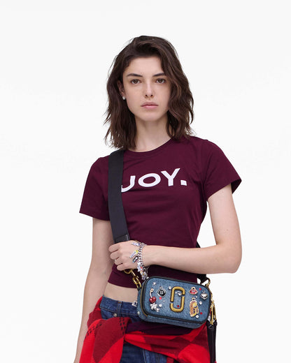 Marc Jacobs Marc Jacobs The Trinket Charm Denim Snapshot Medium Wash Multi Medium Wash Multi