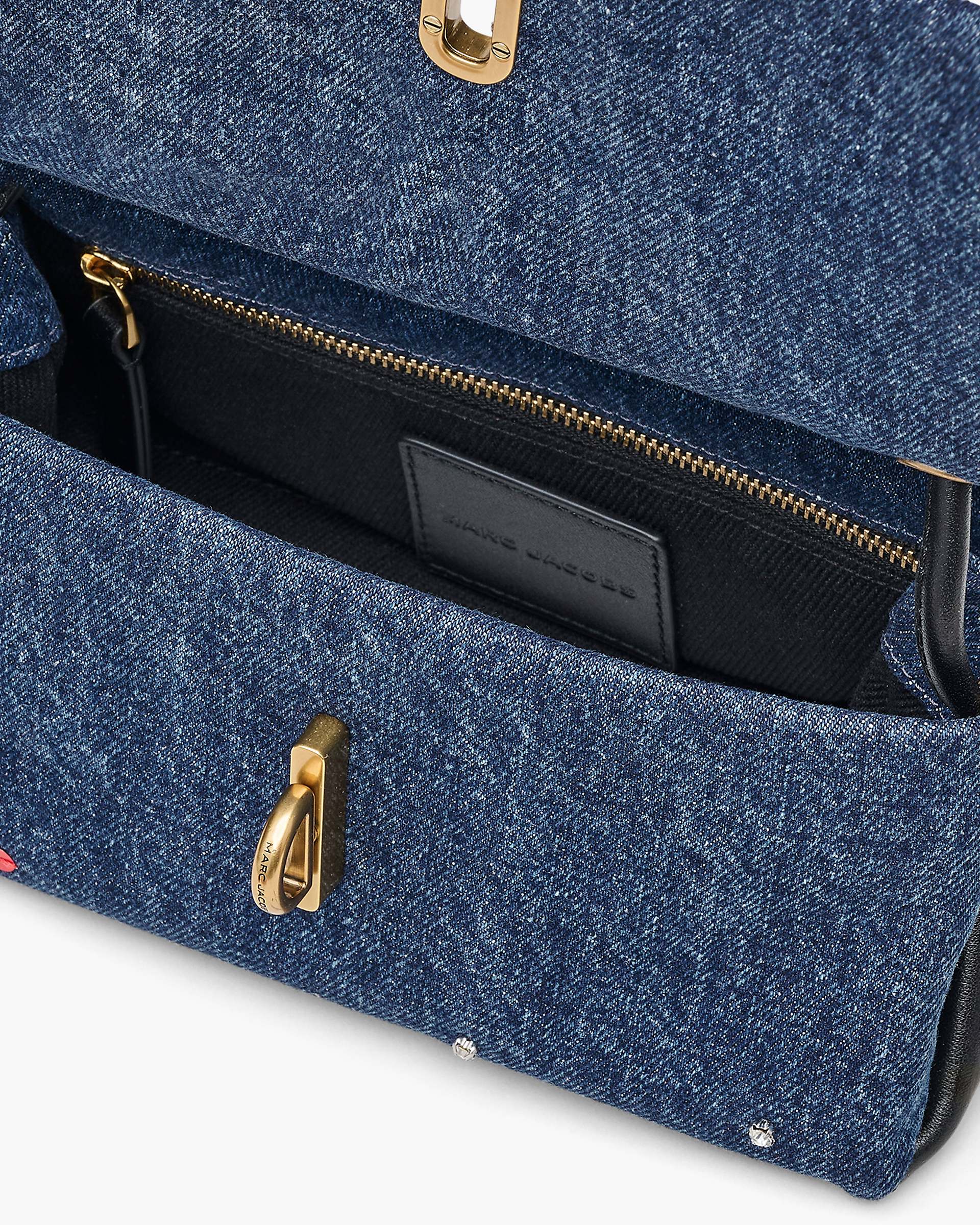 Marc Jacobs Marc Jacobs The Trinket Charm Denim Mini Dual Bag Medium Wash Multi Medium Wash Multi