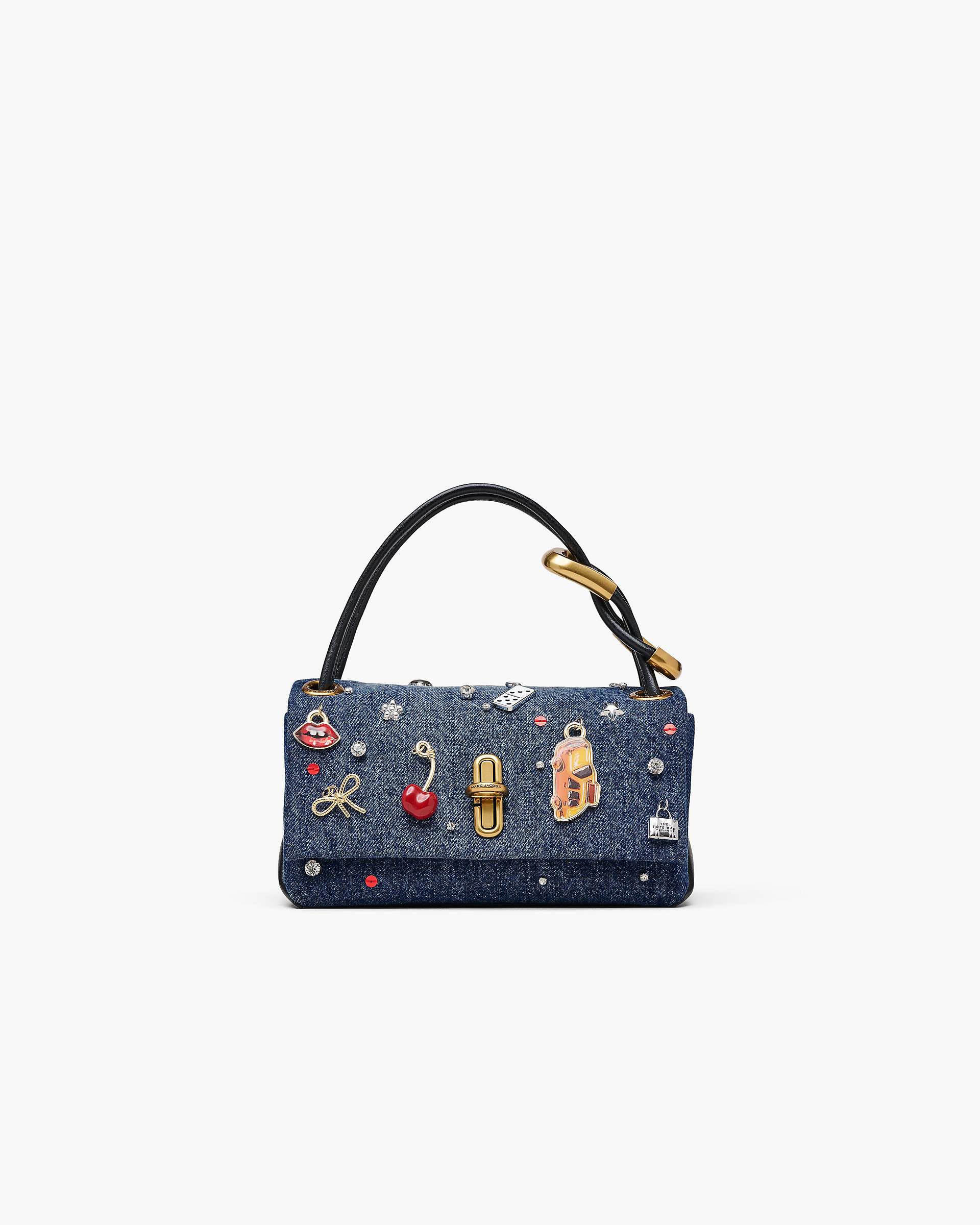 Marc Jacobs Marc Jacobs The Trinket Charm Denim Mini Dual Bag Medium Wash Multi Medium Wash Multi