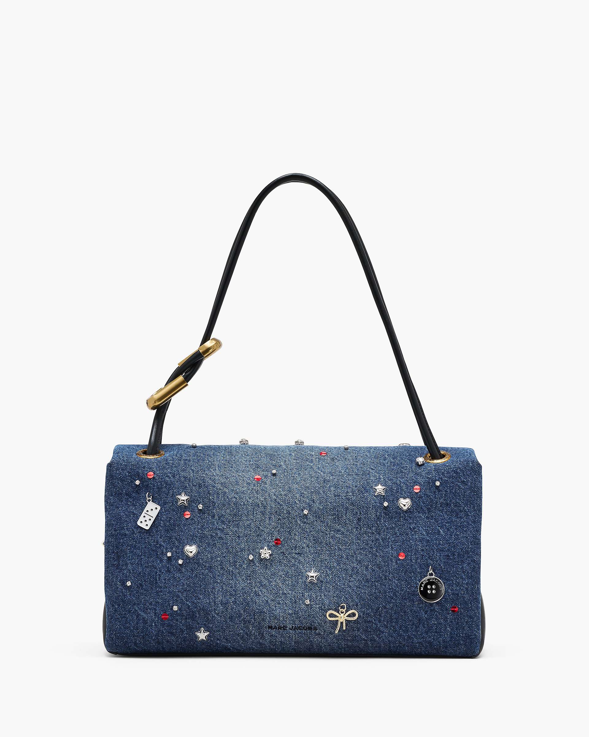 Marc Jacobs Marc Jacobs The Trinket Charm Denim Large Dual Bag Medium Wash Multi Medium Wash Multi