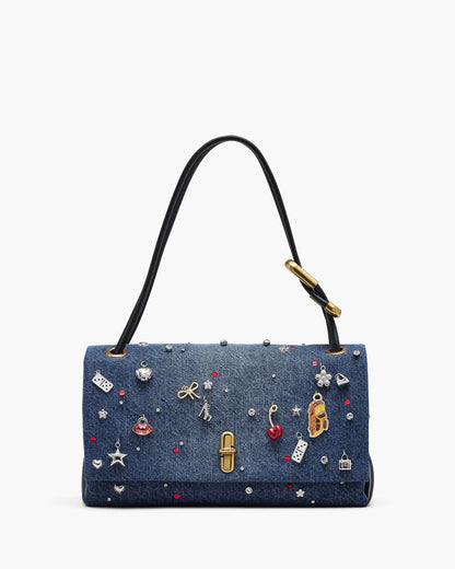 Marc Jacobs Marc Jacobs The Trinket Charm Denim Large Dual Bag Medium Wash Multi Medium Wash Multi