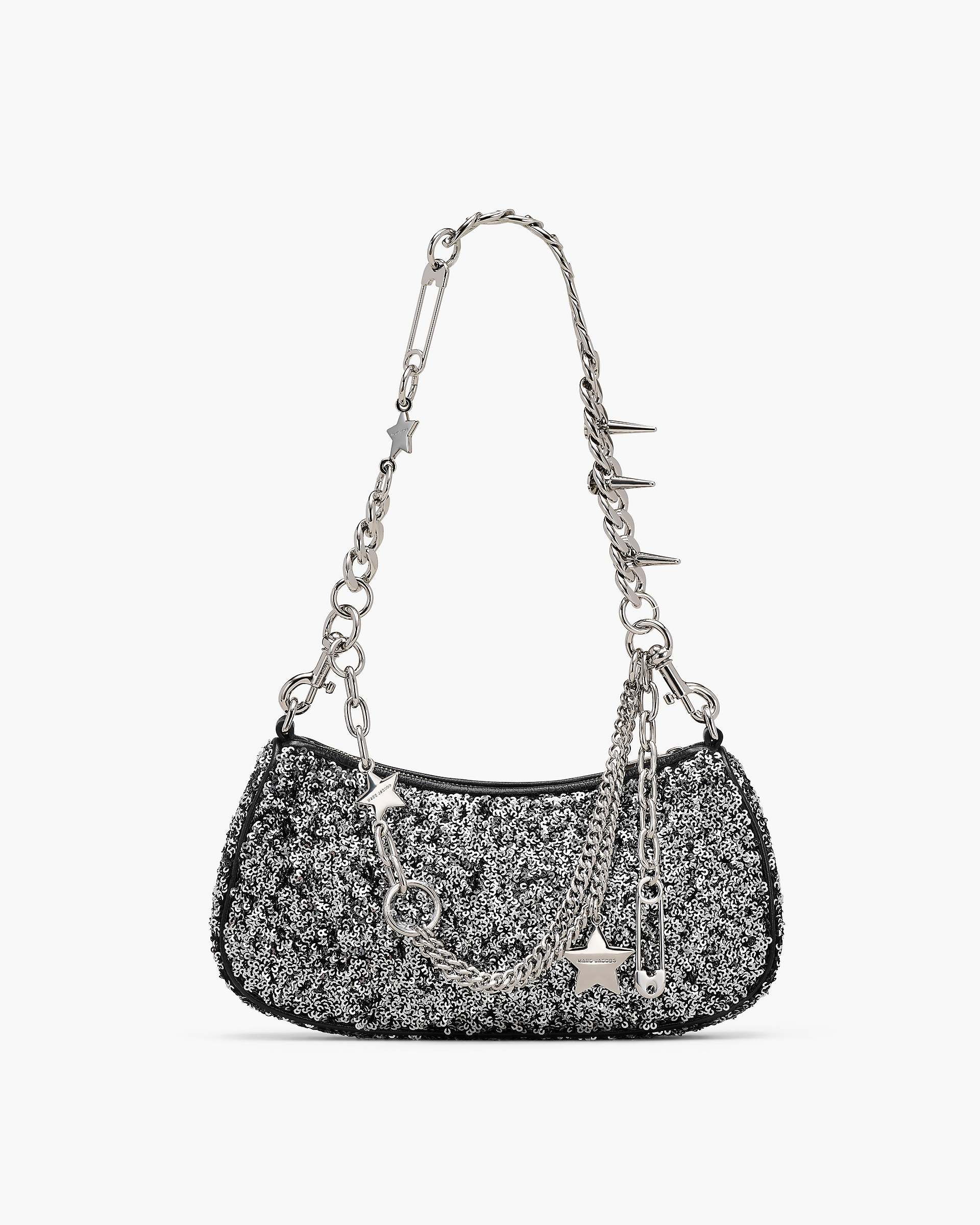 Marc Jacobs Marc Jacobs The Sequin Charm Shoulder Bag Silver Silver