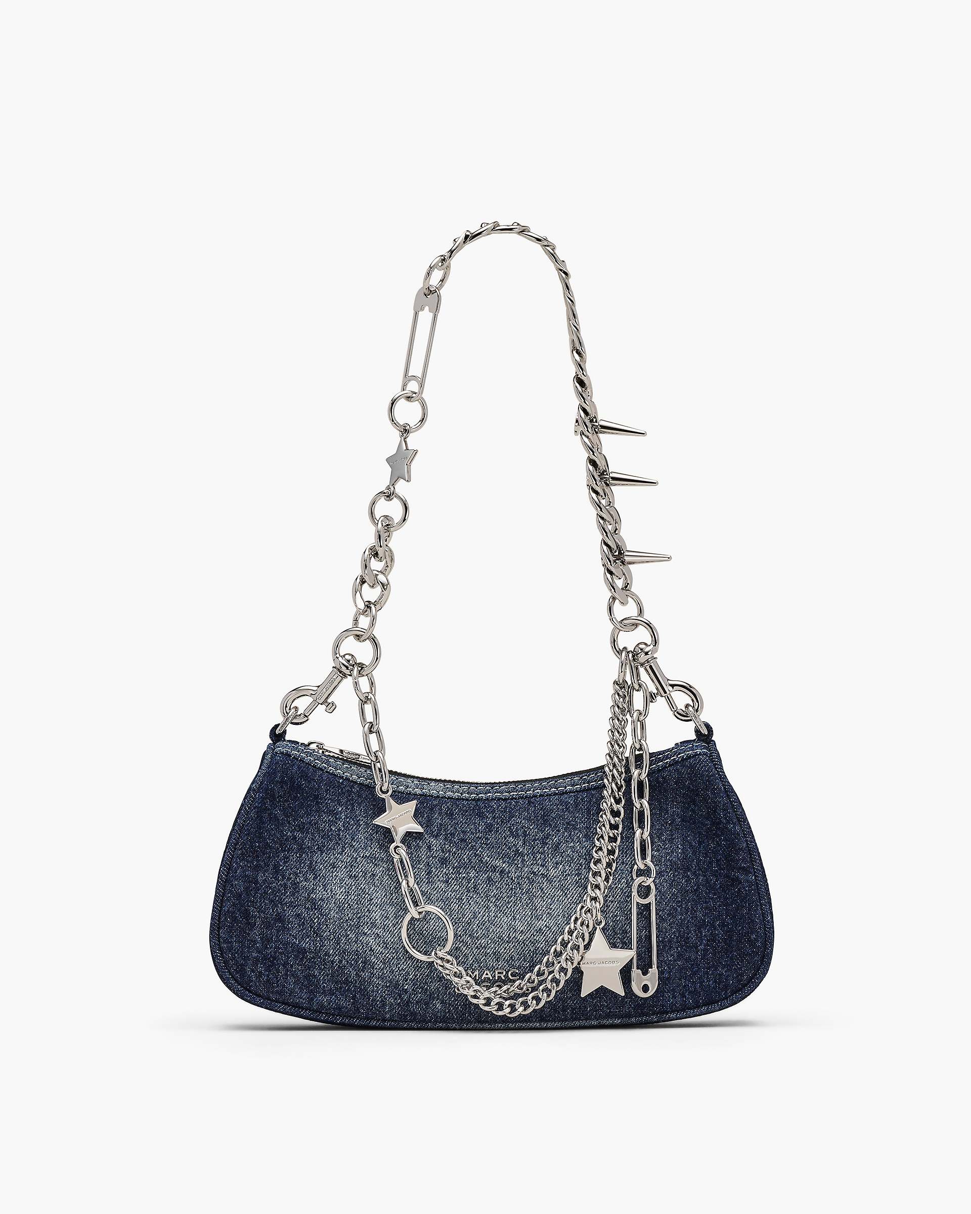 Marc Jacobs Marc Jacobs The Faded Denim Charm Shoulder Bag Faded Vintage Indigo Faded Vintage Indigo