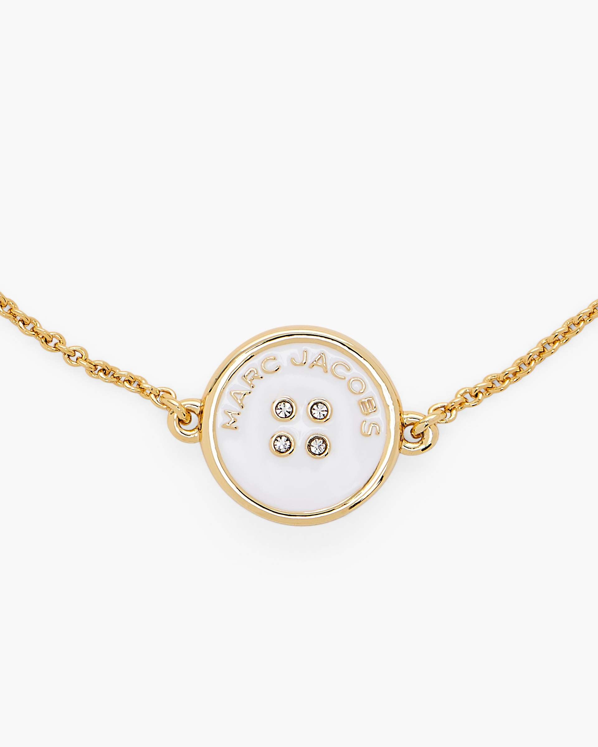 Marc Jacobs Marc Jacobs The Button Chain Bracelet Gold/Cream Gold/cream