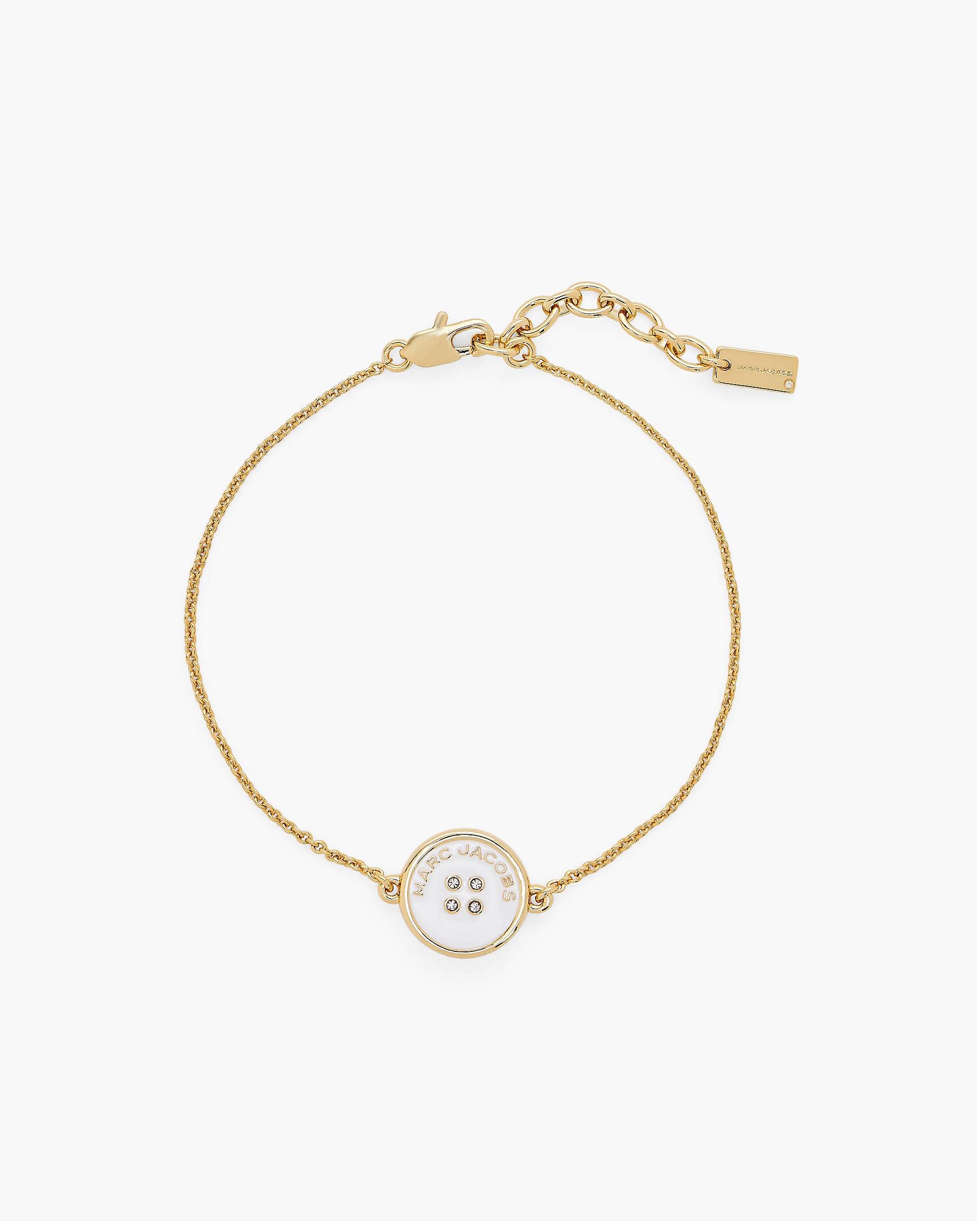 Marc Jacobs Marc Jacobs The Button Chain Bracelet Gold/Cream Gold/cream
