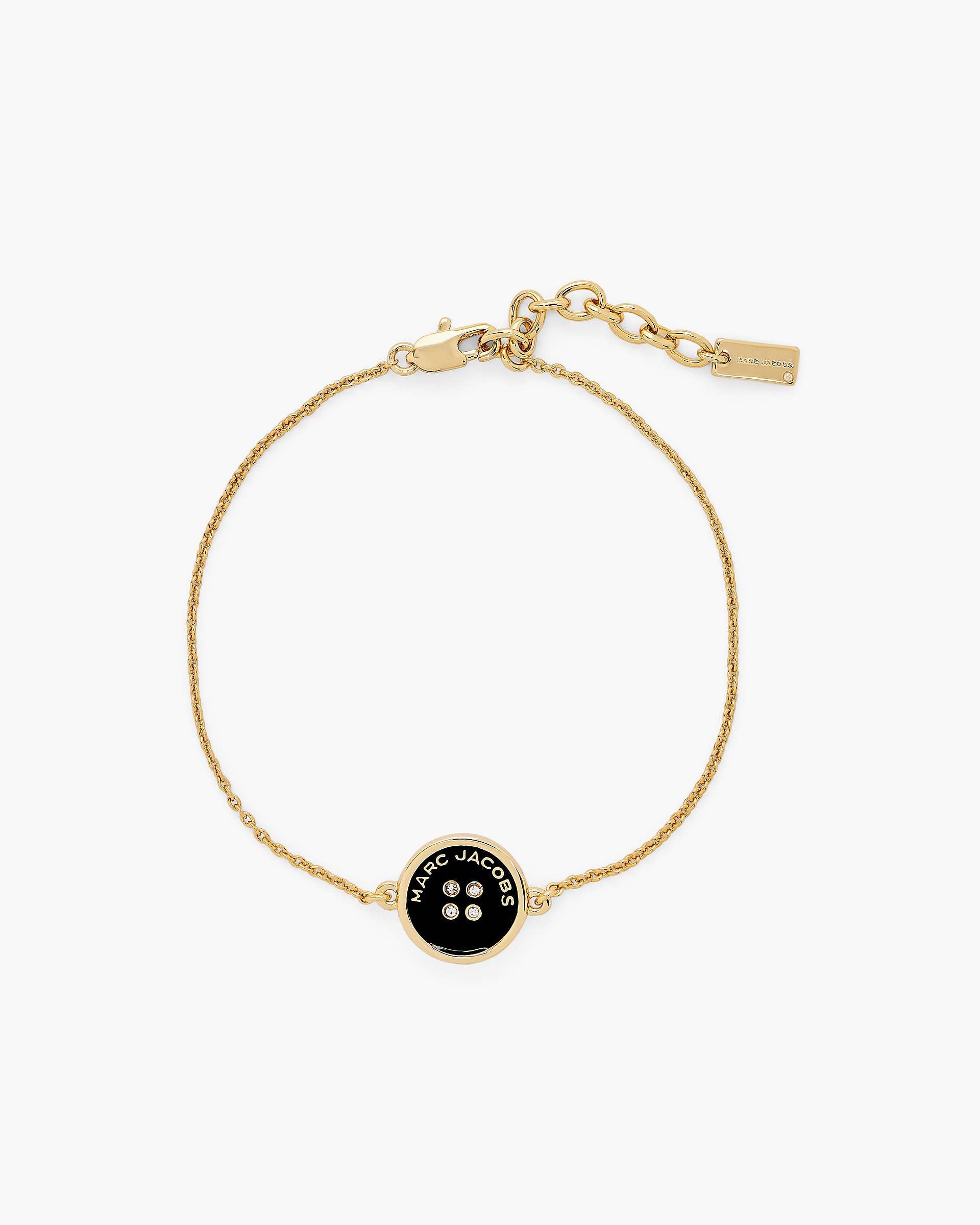 Marc Jacobs Marc Jacobs The Button Chain Bracelet Gold/Black Gold/black