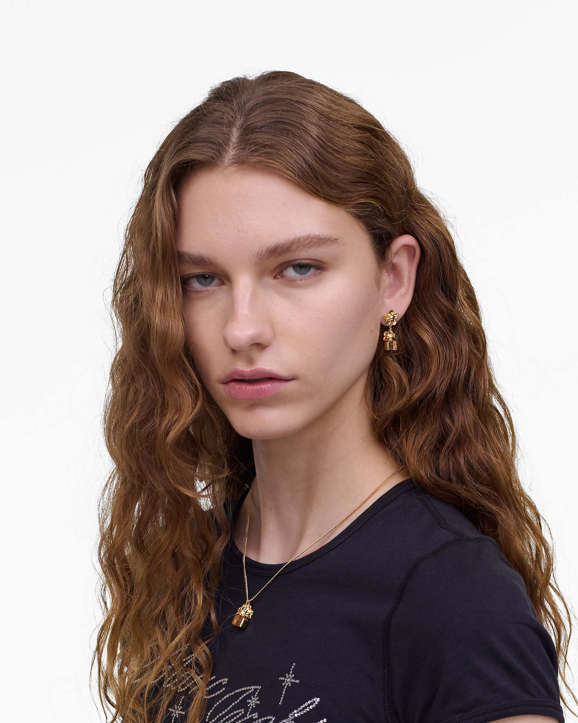 Marc Jacobs Marc Jacobs The Mini Icon Daisy Earrings Gold Gold