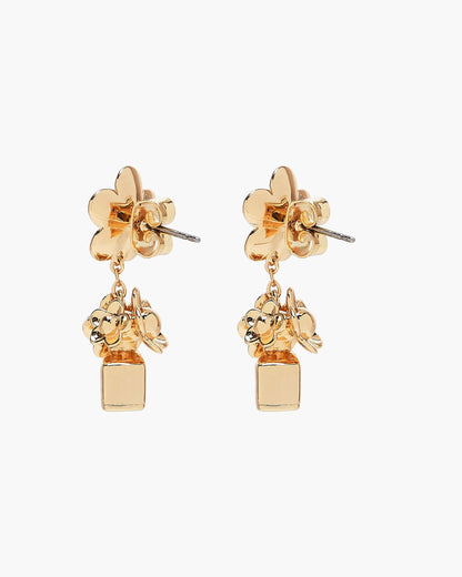 Marc Jacobs Marc Jacobs The Mini Icon Daisy Earrings Gold Gold