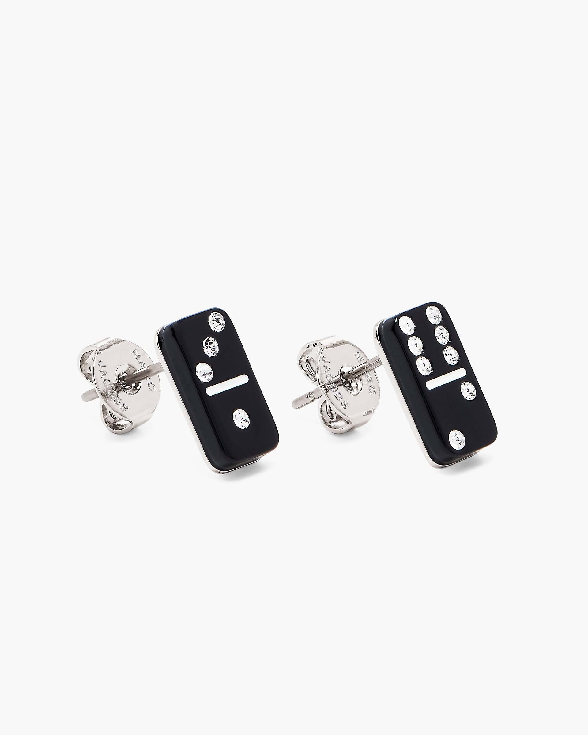 Marc Jacobs Marc Jacobs The Domino Stud Earrings Silver/Black Silver/black